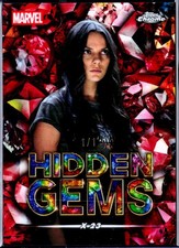 Marketplace image: X-23 2025 TOPPS CHROME SAPPHIRE EDITION MARVEL PADPARADSCHA HIDDEN GEMS SP 1/1