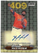 Marketplace image: 2024 TOPPS STADIUM CLUB YORDAN ALVAREZ CHROME SUPERFRACTOR AUTO 1/1