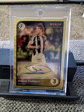 Marketplace image: Topps 2024-25 Merlin UEFA Club Competitions Vlahovic Auto SuperFractor 1/1