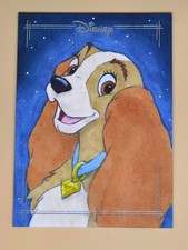 Marketplace image: 2026 Topps Chrome Disney Lady and the Tramp 1/1 Sketch Card Anthony Richichi