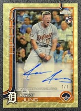 Current marketplace image for 2025 Topps Chrome #RA-JJ RA-JJ ROOKIE Superfractor 1/1
