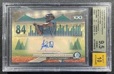 Marketplace image: LAZARO MONTES BGS 9.5 2024 BOWMAN CHROME SCOUTS' TOP 100 SUPERFRACTOR AUTO 1/1