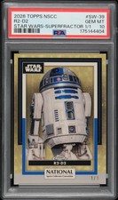 Marketplace image: R2-D2 2026 TOPPS CHROME NATIONAL CONVENTION STAR WARS SUPERFRACTOR SP 1/1 PSA 10