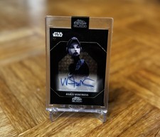 Marketplace image: Topps Chrome Black Star Wars Asajj Ventress Auto 1/1 Superfractor