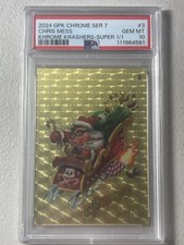 Marketplace image: 2024 topps chrome gpk series 7 CHRIS MESS superfractor 1/1 khrome Krasher PSA 10