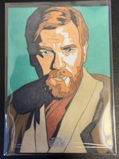 Marketplace image: Obi-Wan Kenobi 1/1 Sketch by Paul Williams 2026 Topps Chrome Star Wars