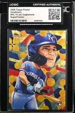 Marketplace image: 1/1 Jac Caglianone Topps Finest Headliners Superfractor Big HEAD RC CGC Cert