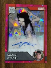 Marketplace image: 2025 Topps Chrome Marvel Sapphire 1/1 PADPARADSCHA Craig Kyle Artist Auto X-23