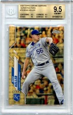 Marketplace image: BRAD KELLER 2020 TOPPS CHROME SAPPHIRE GOLD SUPERFRACTOR SP 1/1 BGS 9.5 GEM MINT