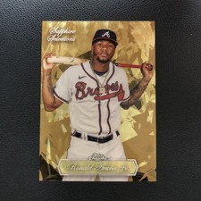 Marketplace image: 2023 Topps Chrome Sapphire Selections Ronald Acuna JR. Superfractor 1/1 Braves
