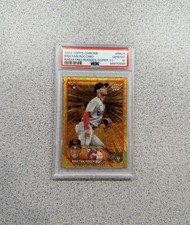 Marketplace image: 2023 Topps Chrome #RR29 Brayan Rocchio Radiating Rookies Superfractor 1/1 PSA 10