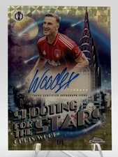 Marketplace image: 2025/26 Topps Chrome UCC Chris Wood Shooting for the Stars Superfractor Auto 1/1