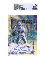 Marketplace image: 2025 Topps Finest Troy Aikman Greats Superfractor Auto 1/1 Bgs 8.5 10 Cowboys
