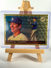 Marketplace image: 2025 Topps Chrome Platinum 55 Yoshinobu Yamamoto Image Variation Superfractor /1