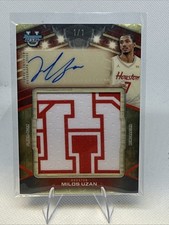 Marketplace image: Topps 2025-26 Bowman U Best Milos Uzan Cougars PJR-MU SuperFractor 1/1 Auto