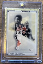 Marketplace image: Topps Chrome 2025-26 Tim Duncan Spurs Glass Canvas 1/1 Superfractor GC-16