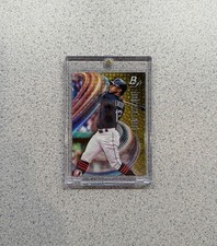 Current marketplace image for 2018 Bowman #80 Francisco Lindor Foilfractor Superfractor Superfractor 1/1