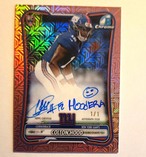 Marketplace image: Bowman 2026 Bowman Chrome Colton Hood New York Giants RC Auto 1/1 BCRA-CHO