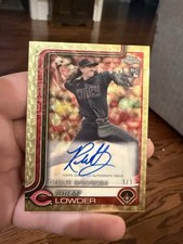 Marketplace image: 2025 Topps Chrome Update Rhett Lowder Rookie Debut Superfractor Auto 1/1 only 1