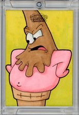 Marketplace image: 2025 TOPPS CHROME SPONGEBOB 1/1 SKETCH - PATRICK STAR (ICONIC) (MAKE OFFER)