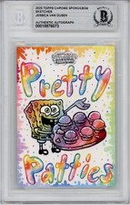 Marketplace image: 2025 TOPPS CHROME SPONGEBOB 1/1 SKETCH - MISLABELED HALSEY CAMERA GRAIL SKETCH