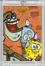 Marketplace image: 2025 TOPPS CHROME SPONGEBOB 1/1 SKETCH - TRIPLE CHARACTER (MAKE OFFER)