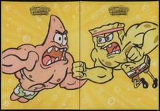 Marketplace image: 2025 TOPPS CHROME SPONGEBOB 1/1 SKETCH - SPONGEBOB AND PATRICK PUZZLE GRAIL