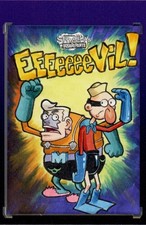 Marketplace image: 2025 TOPPS CHROME SPONGEBOB 1/1 SKETCH - MERMAID MAN AND BARNACLE BOY (UV TEXT)