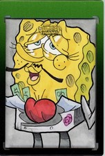 Marketplace image: 2025 TOPPS CHROME SPONGEBOB 1/1 SKETCH - RICH SPONGEBOB