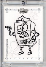 Marketplace image: 2025 TOPPS CHROME SPONGEBOB 1/1 DOODLEBOB SKETCH