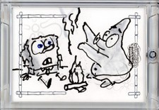Marketplace image: 2025 TOPPS CHROME SPONGEBOB 1/1 DOODLEBOB SKETCH