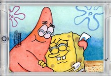 Marketplace image: 2025 TOPPS CHROME SPONGEBOB 1/1 SKETCH - SPONGEBOB AND PATRICK GRAIL TCG SKETCH