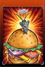Marketplace image: 2025 TOPPS CHROME SPONGEBOB 1/1 SKETCH - PLANKTON GRAIL SKETCH (MAKE OFFER)