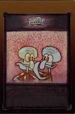 Marketplace image: 2025 TOPPS CHROME SPONGEBOB 1/1 SKETCH - SQUIDWARD AND WAX SQUID HALSEY CAMERA
