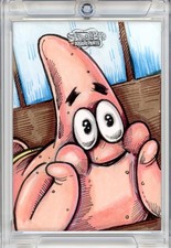 Marketplace image: 2025 TOPPS CHROME SPONGEBOB 1/1 SKETCH - PATRICK (MAKE OFFER) (HIGHLY DETAILED)