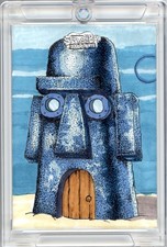 Marketplace image: 2025 TOPPS CHROME SPONGEBOB 1/1 SKETCH -SQUIDWARDS HOUSE (INSANE DETAIL)