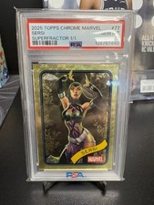 Marketplace image: Topps 2025 Chrome Marvel Sersi #77 Superfractor 1/1 PSA 10 Card