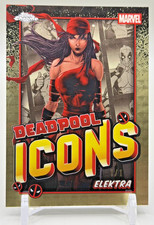 Current marketplace image for 2025 Topps Chrome #DI-7 Elektra Deadpool Icons SuperFractor Superfractor 1/1