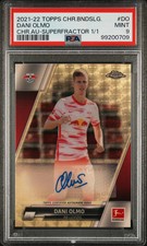 Marketplace image: 2021 Topps Bundesliga Chrome Dani Olmo auto Spain Superfractor 1/1 PSA