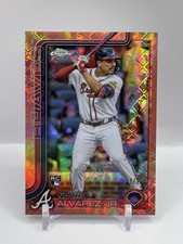 Marketplace image: Nacho Alvarez Jr 2025 Topps Chrome Logofractor Rose Gold 1/1 #75 Rookie - Braves
