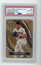 Current marketplace image for 2024 Topps Chrome Black #55 Quinn Priester Superfractor 1/1