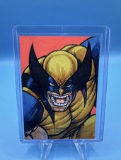 Marketplace image: 2026 Marvel Topps Chrome WOLVERINE 1/1 Sketch & Signed By Roberto Ariel Mamani