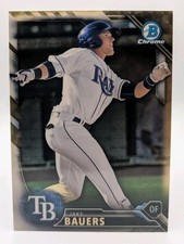 Marketplace image: 2016 Bowman Chrome BCP-131 Jake Bauers SUPERFRACTOR 1/1 Rays Brewers NLCS MVP