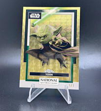 Marketplace image: Topps Chrome Star Wars Yoda SW-45 2026 NSCC Exclusive Superfractor 1/1