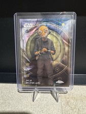 Current marketplace image for 2026 Topps Chrome #AURE-30 Wars Maz Kanata Aurebesh Superfractor 1/1