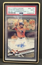 Marketplace image: TEOSCAR HERNANDEZ 2017 TOPPS CHROME AUTO RC SUPER-FRACTOR 1/1 DODGERS PSA 9