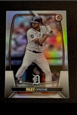 Marketplace image: 2023 Bowman Platinum Riley Greene RC #’d 1/1 Non Superfractor