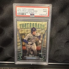 Marketplace image: PCA Pete Crow-Armstrong Topps Chrome Rookie Super Fractor 1/1