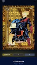 Marketplace image: TOPPS GILDED 26 GHOST RIDER LEGENDARY 1/1 BASE SUPERFRACTOR TOPPS MARVEL COLLECT