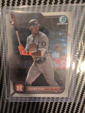 Marketplace image: Jeremy Pena RC ERROR Bowman Chrome Front / Byron Buxton Back Misprint 1/1 Type